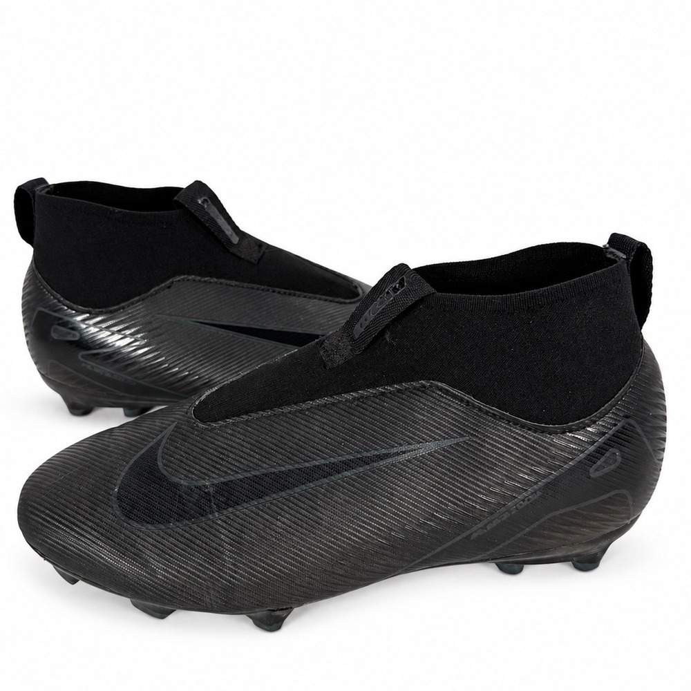 Nike Mercurial Air Zoom Youth Soccer Cleats Size 5.5 Black Slip On Cleats